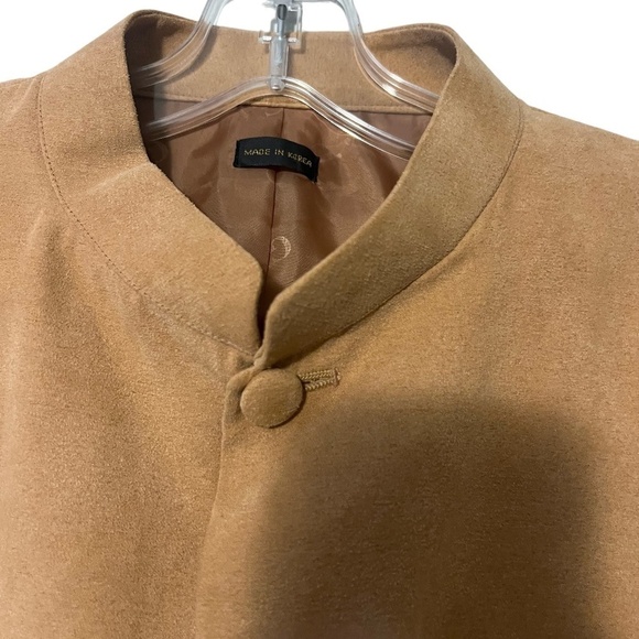 Gianni Vironi Mandarin Collar Super 100's 100% Fine Polyester Blazer - Picture 3 of 10